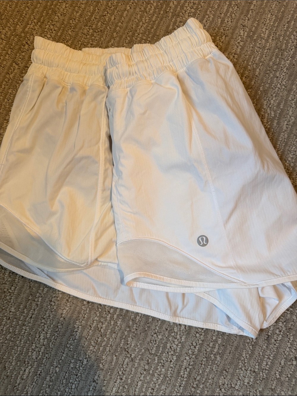 lululemon athletica White women’s Athletic Shorts